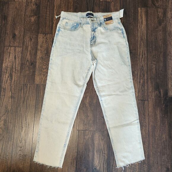Aéropostale Denim - NWD Aeropostale Womens Stretch Mom Jean Cut Off Light Wash High Rise Size 10